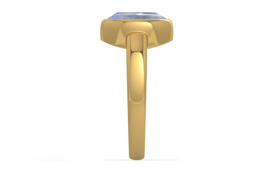 Gold Ceylon Blue Sapphire Ring Fine Quality (R6)