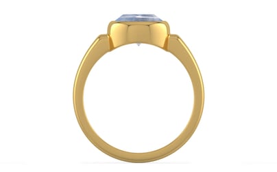 Gold Ceylon Blue Sapphire Ring Fine Quality (R6)