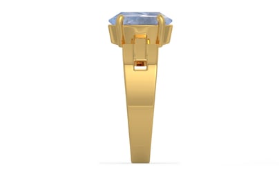 Gold Ceylon Blue Sapphire Ring Fine Quality (R8)