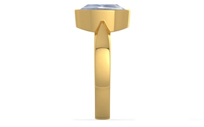 Gold Ceylon Blue Sapphire Ring Fine Quality (R9)