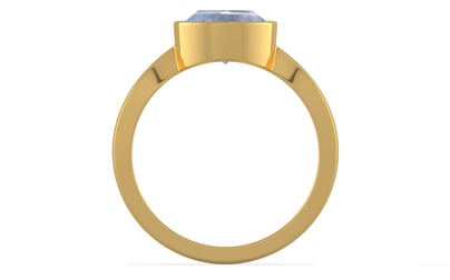 Gold Ceylon Blue Sapphire Ring Fine Quality (R9)