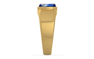 Gold Ceylon Blue Sapphire Ring Limited Quality (R10)