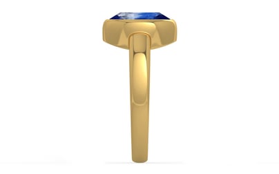 Gold Ceylon Blue Sapphire Ring Limited Quality (R6)