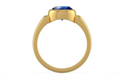 Gold Ceylon Blue Sapphire Ring Limited Quality (R6)