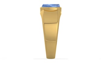 Gold Ceylon Blue Sapphire Ring Prime Quality (R10)