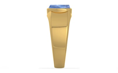 Gold Ceylon Blue Sapphire Ring Prime Quality (R10)