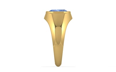 Gold Ceylon Blue Sapphire Ring Prime Quality (R12)