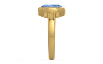 Gold Ceylon Blue Sapphire Ring Prime Quality (R6)