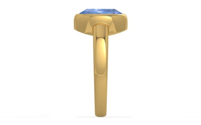 Gold Ceylon Blue Sapphire Ring Prime Quality (R6)