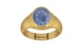 Gold Ceylon Blue Sapphire Ring Prime Quality (R7)