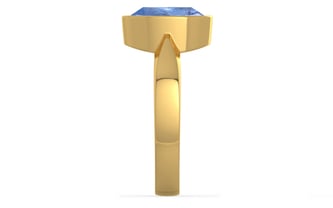 Gold Ceylon Blue Sapphire Ring Prime Quality (R9)