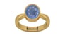 Gold Ceylon Blue Sapphire Ring Prime Quality (R9)