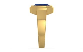 Gold Ceylon Blue Sapphire Ring Rare Quality (R3)