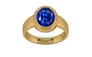 Gold Ceylon Blue Sapphire Ring Rare Quality (R3)