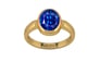 Gold Ceylon Blue Sapphire Ring Rare Quality (R6)