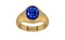 Gold Ceylon Blue Sapphire Ring Rare Quality (R7)