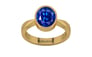 Gold Ceylon Blue Sapphire Ring Rare Quality (R9)