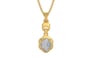 Gold Ceylon White Sapphire Pendant Fine Quality (P6)