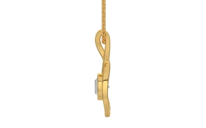 Gold Ceylon White Sapphire Pendant Limited Quality (P1)