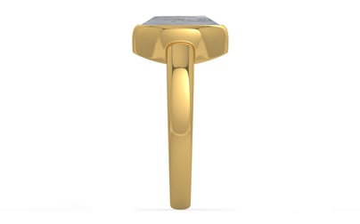 Gold Ceylon White Sapphire Ring Fine Quality (R6)