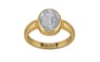 Gold Ceylon White Sapphire Ring Fine Quality (R6)