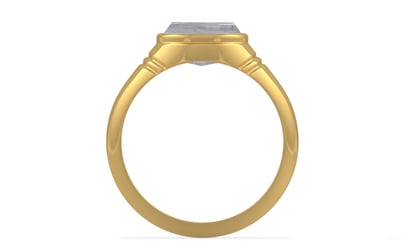 Gold Ceylon White Sapphire Ring Fine Quality (R7)