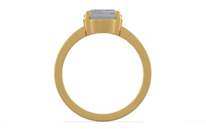 Gold Ceylon White Sapphire Ring Fine Quality (R8)
