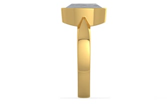 Gold Ceylon White Sapphire Ring Fine Quality (R9)