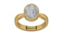 Gold Ceylon White Sapphire Ring Fine Quality (R9)