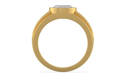 Gold Ceylon White Sapphire Ring Limited Quality (R1)