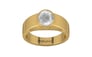 Gold Ceylon White Sapphire Ring Limited Quality (R10)