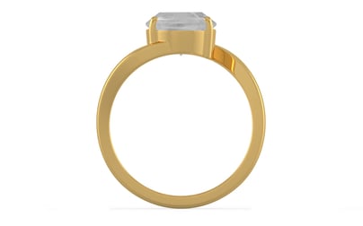 Gold Ceylon White Sapphire Ring Limited Quality (R2)