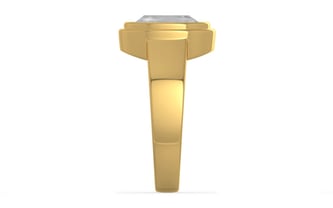 Gold Ceylon White Sapphire Ring Limited Quality (R3)