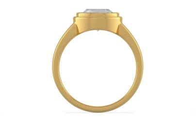 Gold Ceylon White Sapphire Ring Limited Quality (R3)