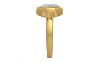 Gold Ceylon White Sapphire Ring Limited Quality (R6)