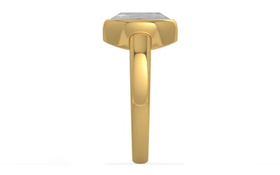 Gold Ceylon White Sapphire Ring Limited Quality (R6)