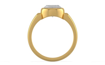 Gold Ceylon White Sapphire Ring Limited Quality (R6)