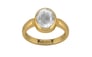 Gold Ceylon White Sapphire Ring Limited Quality (R6)