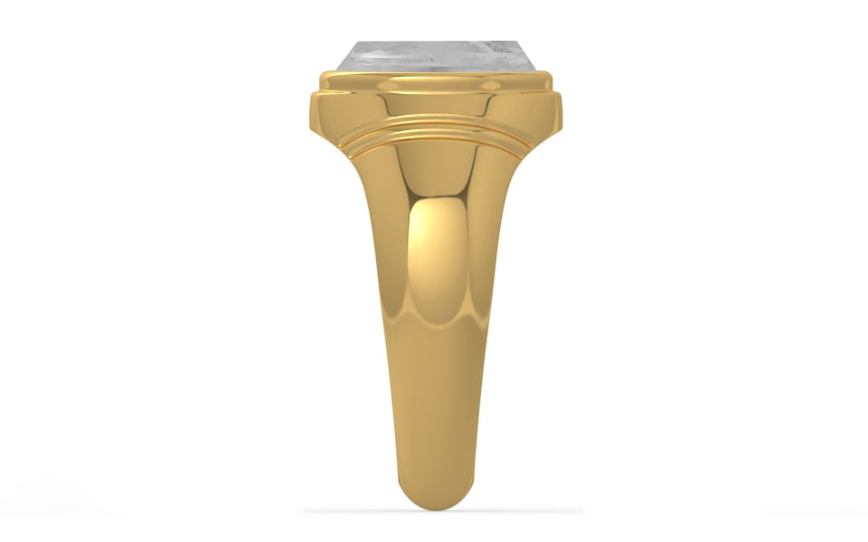 Gold Ceylon White Sapphire Ring Limited Quality (R7)