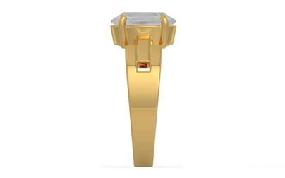 Gold Ceylon White Sapphire Ring Limited Quality (R8)