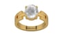 Gold Ceylon White Sapphire Ring Limited Quality (R8)