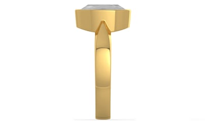 Gold Ceylon White Sapphire Ring Limited Quality (R9)