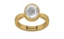 Gold Ceylon White Sapphire Ring Limited Quality (R9)