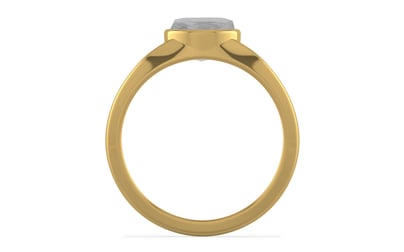 Gold Ceylon White Sapphire Ring Prime Quality (R10)