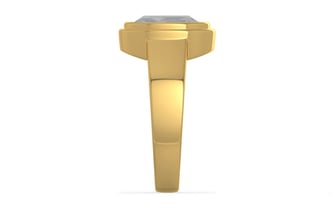 Gold Ceylon White Sapphire Ring Prime Quality (R3)