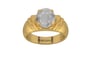 Gold Ceylon White Sapphire Ring Prime Quality (R4)