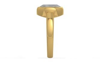 Gold Ceylon White Sapphire Ring Prime Quality (R6)