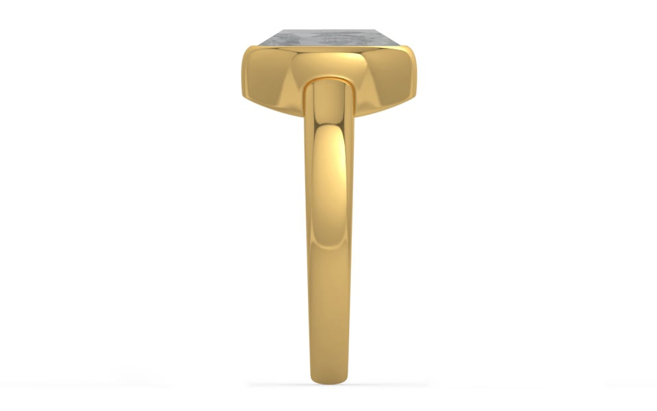 Gold Ceylon White Sapphire Ring Prime Quality (R6)