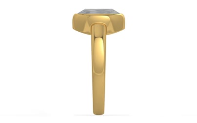 Gold Ceylon White Sapphire Ring Prime Quality (R6)