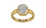 Gold Ceylon White Sapphire Ring Prime Quality (R6)